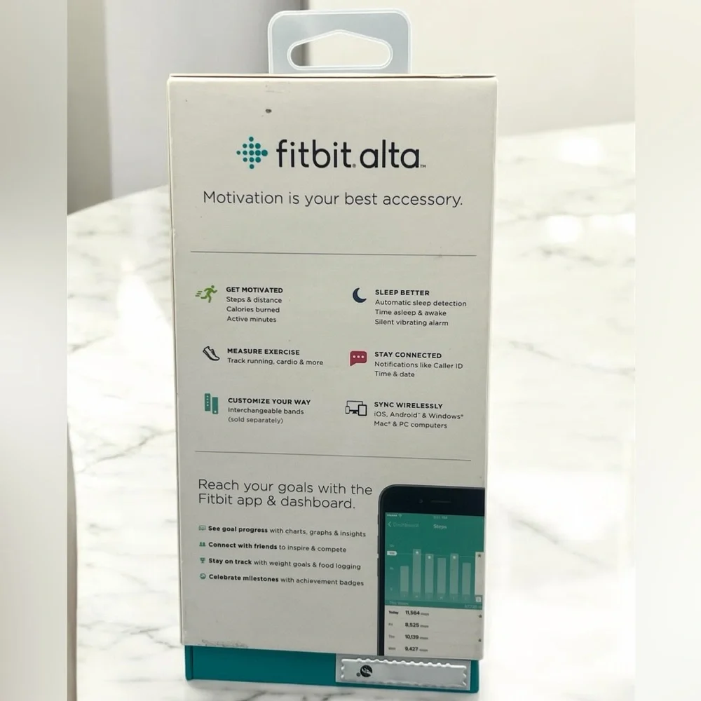 Fitbit Alta Black Fitness Wristband For Repair